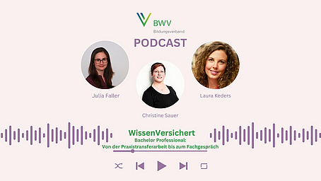 WissenVersichert – Der Podcast für Bildung in der Versicherungsbranche Folge 8: Bachelor Professional: Von der Praxistransferarbeit bis zum Fachgespräch WissenVersichert – Der Podcast für Bildung in der Versicherungsbranche Folge 8: Bachelor Professional: Von der Praxistransferarbeit bis zum Fachgespräch